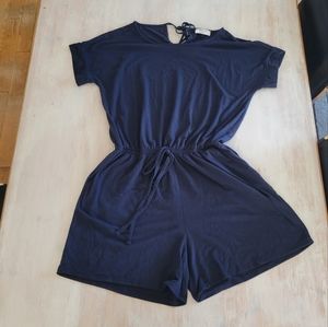 Zenana Navy Blue Romper